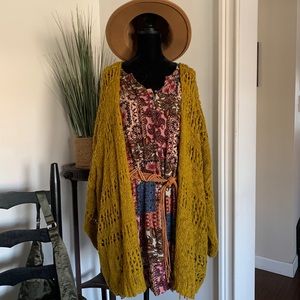 Mustard Boutique Cardigan -M/L